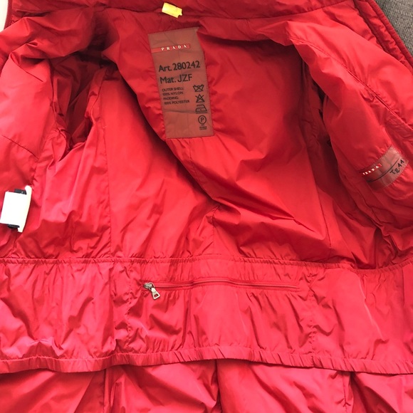 Prada Red Puffy Ski Jacket - Picture 5 of 8